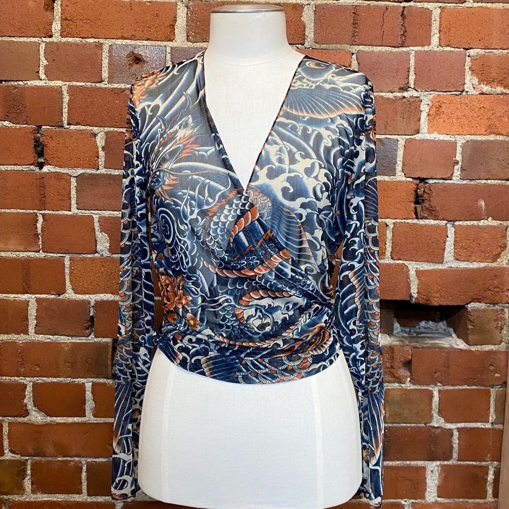 Jean Paul Gaultier for Target Mesh Tattoo Wrap size Large